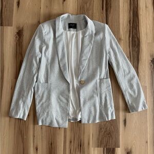 Elegant Silver Women's Blazer